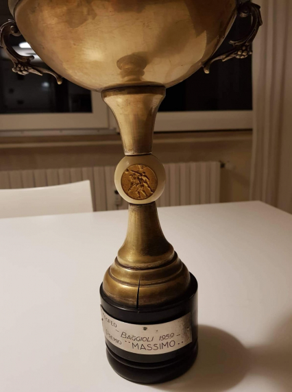 La coppa del Trofeo Baggioli, vinta da Ossola